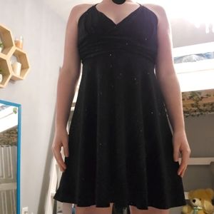 Black sequin dress